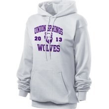 Union Springs Middle School Wolves Unisex 7.8 oz Lightweight Hooded Sweatshirt