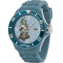 Unisex Ed Hardy Matterhorn Light Blue Watch Xwa3540