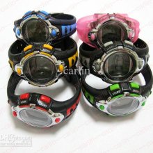 Unisex Sport Dive Watch 50 Meters Water-proof Children Led Watch Lux