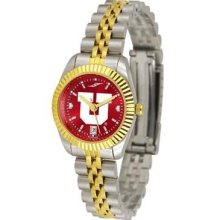 University of Utah Utes Ladies Gold Dress Watch