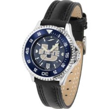 Utah State Aggies Competitor Ladies AnoChrome Watch with Leather Band and Colored Bezel