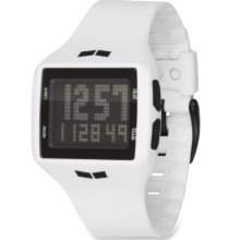 Vestal Helm Surf & Train Watch, White/Black