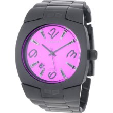 Vestal Men's Gearhead Matte Black/Black/Purple Watch Mtr033