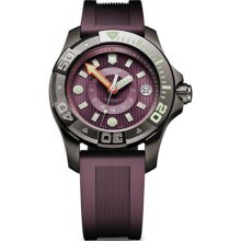 Victorinox Swiss Army Dive Master 500m Purple Rubber Strap Men's Watch