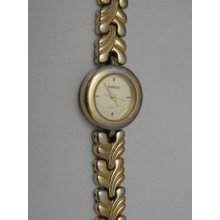 Vintage Armitron Ladies / Womens Quartz Wristwatch Gold Tone Link Bracelet