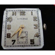 Vintage Eterna 17j Wristwatch Movement Caliber 965h