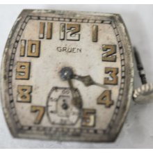 Vintage Gruen W Sub Dial Wrist Movement 15 Jewels A266