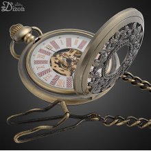 Vintage Jewelry Design Antique Alloy Men Mechanical Pocket Watch