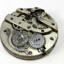 Vintage Key Wind Brass Pocket Watch Movement Steampunk Supplies Watch Parts DIY Steampunk Supplies - 130