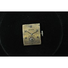 Vintage Mens Benrus Wristwatch Movement Model Ax 11 Running