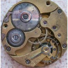 Vintage Pocket Watch Movement 43 Mm. In Diameter To Restore Or Parts