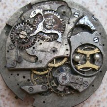 Vintage Pocket Watch Repeater Movement For Parts 47 Mm.