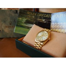 Vintage Rolex 18k Gold All Original Model 1803 Cira 1967