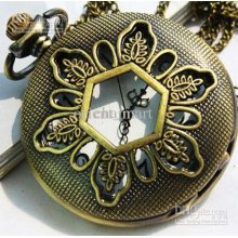 Vintage Round Quartz Pocket Watch Engraved Fashion Antique Pendent P