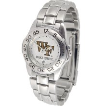 Wake Forest Demon Deacons Gameday Sport Ladies' Watch with a Metal Band