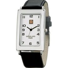 Watch Creations Unisex Casual Elegance Watch w/ Pinstriped Rectangle Dial Promotional