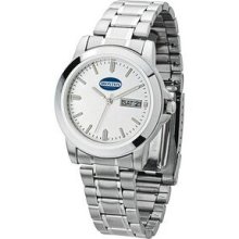 Watch Creations Unisex Silver Metal Watch With Day/ Date Display