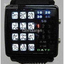 Watches,cool Mix Led Dot Matrix Digital Sport Mens Watch Nr Fashion