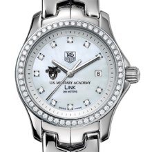 West Point TAG Heuer Watch - Women's Link Watch w/ Diamond Bezel