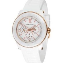 White Juicy Couture Pedigree White Ceramic and Jelly Watch - Jewelry