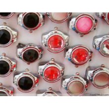 Wholesale 12pcs Fashion Round Mixed Color Watch Rings