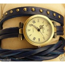 Women Fashion Elegant Leather Classic Strap Roma Number Dial Quartz Watch 6color