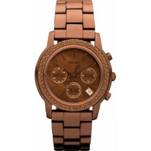 Women's Brown DKNY Chronograph Glitz Watch NY8539