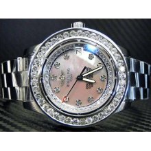 Womens Diamond Breitling Watch Colt Ocean 2.65cts Custom Bezel Dial Iced Out