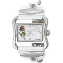 Women's Ed Hardy Victoria Rose Stainless Steel Watch (model: Vi-rs)