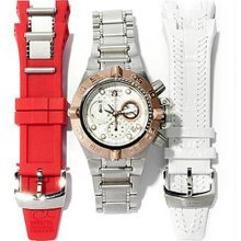 Women's Ladies Subaqua Diver Chronograph Staniless Steel Case and Brac