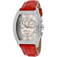 Women's New Yorker Chronograph White Diamond White Textured Dial ...