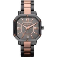 Women's Relic Auburn Gunmetal Rose Gold Tone Stainless Steel Watch Zr34173