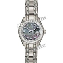 Women's Rolex Oyster Perpetual Lady-Datejust Pearlmaster Watch - 80299_BlkMOPDDDBDBrct