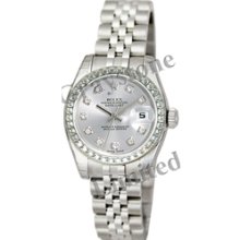 Women's Rolex Oyster Perpetual Lady-Datejust Watch - 179160_CSlvrDDCDBJ