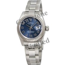 Women's Rolex Oyster Perpetual Lady-Datejust Watch - 179174_BlueConcAO