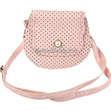 Women's Synthetic Leather Bags Dot Pattern Bead Magnet Cross-body Handbag B20e