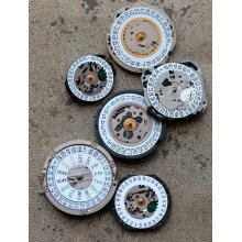 Wrist watch movements -- quartz -- number date rings set of 6 -- D3