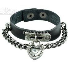 Wristband Genuine Cow Leather Zinc Alloy Unisex Magnetic Golf Bracel