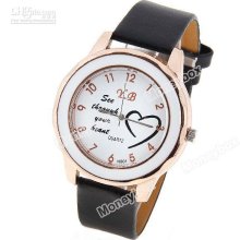 Y.b Women's Watch With Quartz Analog Dial 17mm Leather Watchband