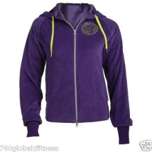 Zumba Uk London Harrods Velour Gleam Zip Up Hoodie With Tags-ships Fast