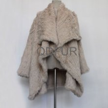 100%sale Knitted Real Rex Rabbit Fur Coat Jackets Women Warm Garment Qd21916