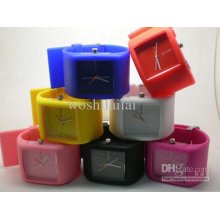 10pcs South Korea Jelly Silicone Watch Lover Unisex Watches Candy Wa