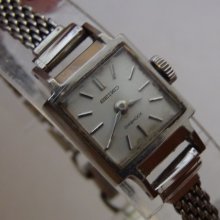 1967 Seiko Ladies Diashock Silver Watch