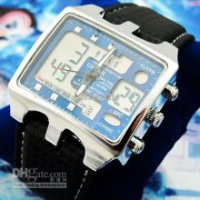 2012 Hotsale Ohsen New Quartz Analog Digital Mens Wrist Watches Free