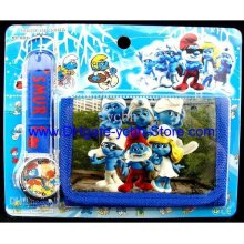 2012 Lots 50 Pcs Kids Cartoon Cartoon The Smurfs Purse Watches And W