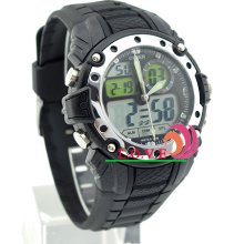 2012 Ohsen Design Dual Time Day Date Alarm Waterproof Sport Quartz Watch