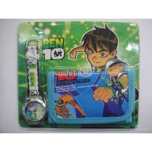 2013 Ben 10 Cartoons Wallet Watch Different Patterns Ben 10 Quartz W