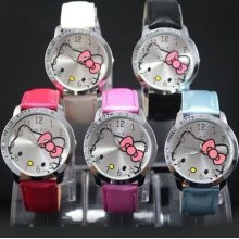 2013 Lovely Hellokitty Girls Ladies Wrist Watch Quartz Fashion Gift Nice