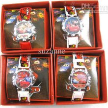 20pcs Lot R Red Car Cartoon Watch With Gift Box Retail Packaging Kid