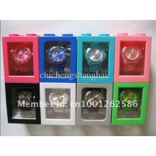 40pcs 2012 Calendar Watch With Box Unisex Date Watches 13 Colors Cho